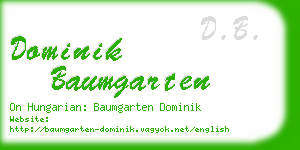 dominik baumgarten business card